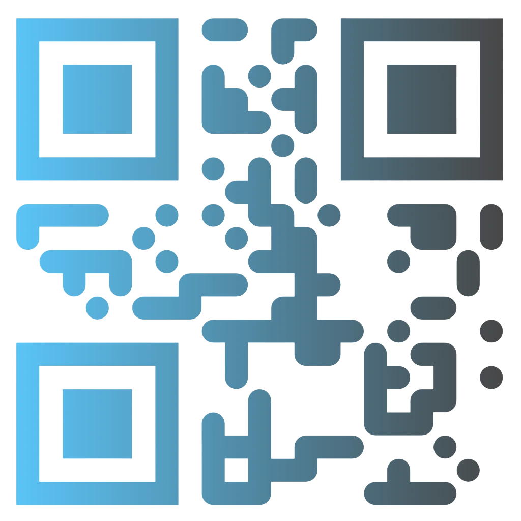 QR code linking to developer contact page